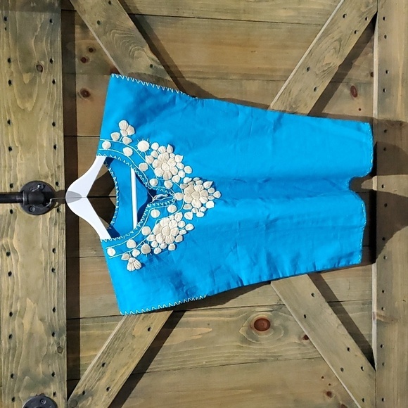Vintage Tops - MEXICAN ARTISAN TOP HAND  EMBROIDERED